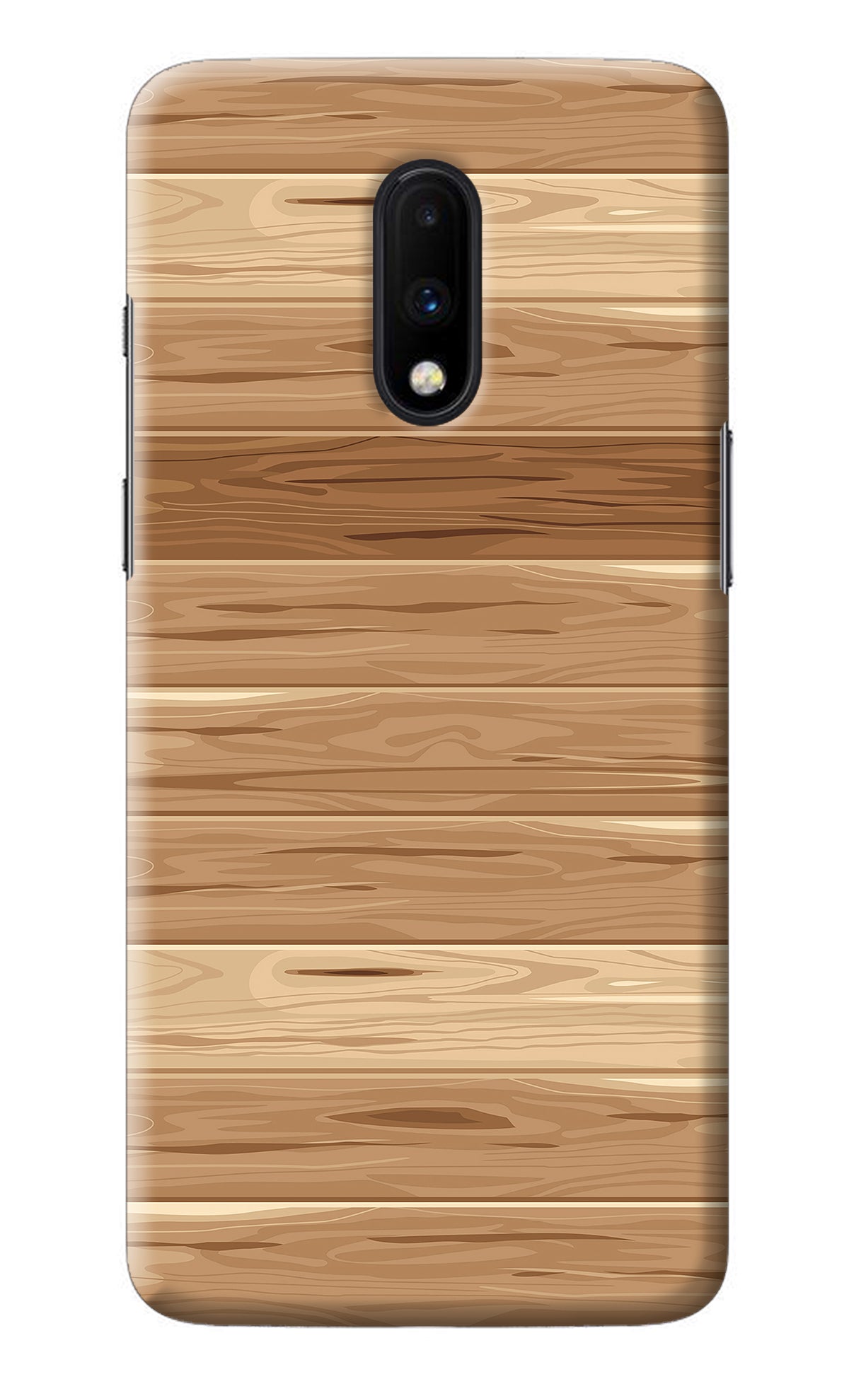 Wooden Vector Oneplus 7 Back Cover