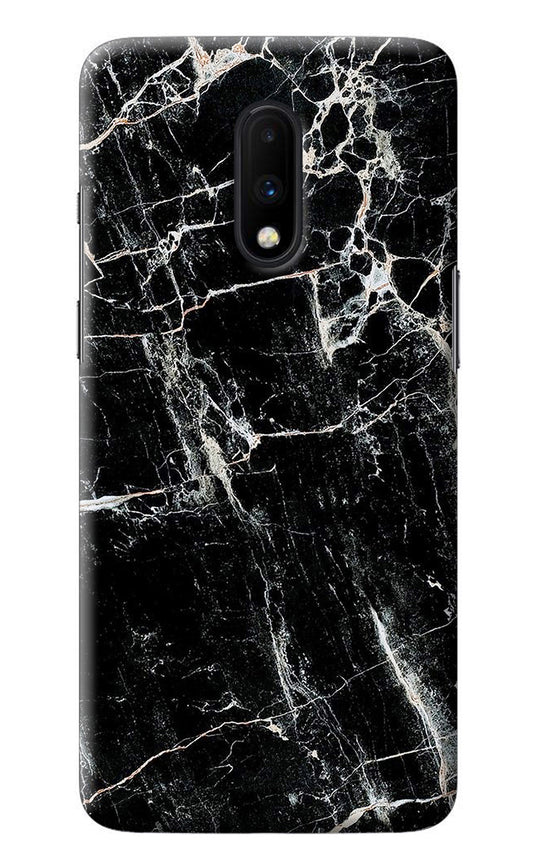 Black Marble Texture Oneplus 7 Back Cover