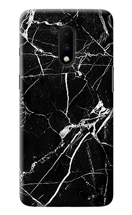 Black Marble Pattern Oneplus 7 Back Cover