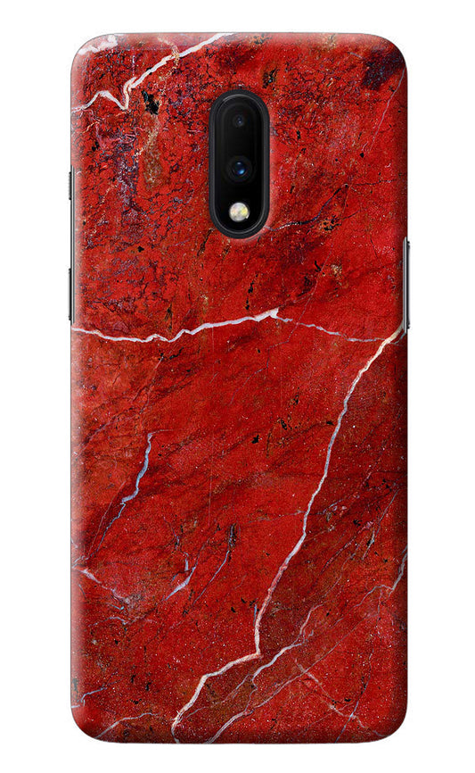 Red Marble Design Oneplus 7 Back Cover