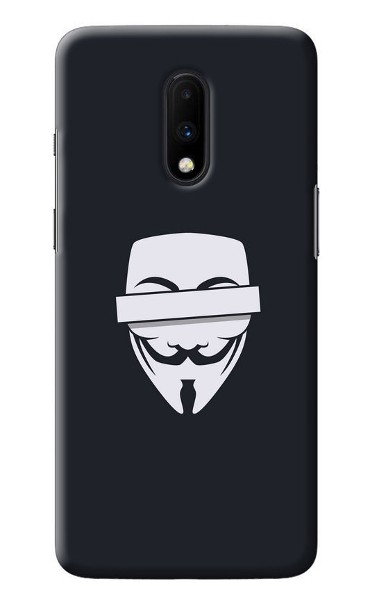 Anonymous Face Oneplus 7 Back Cover