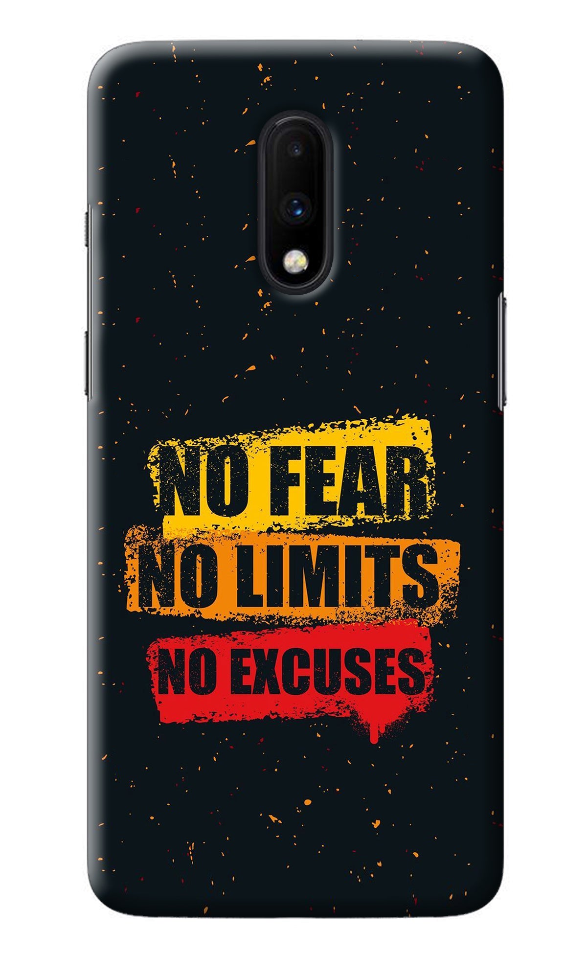 No Fear No Limits No Excuse Oneplus 7 Back Cover