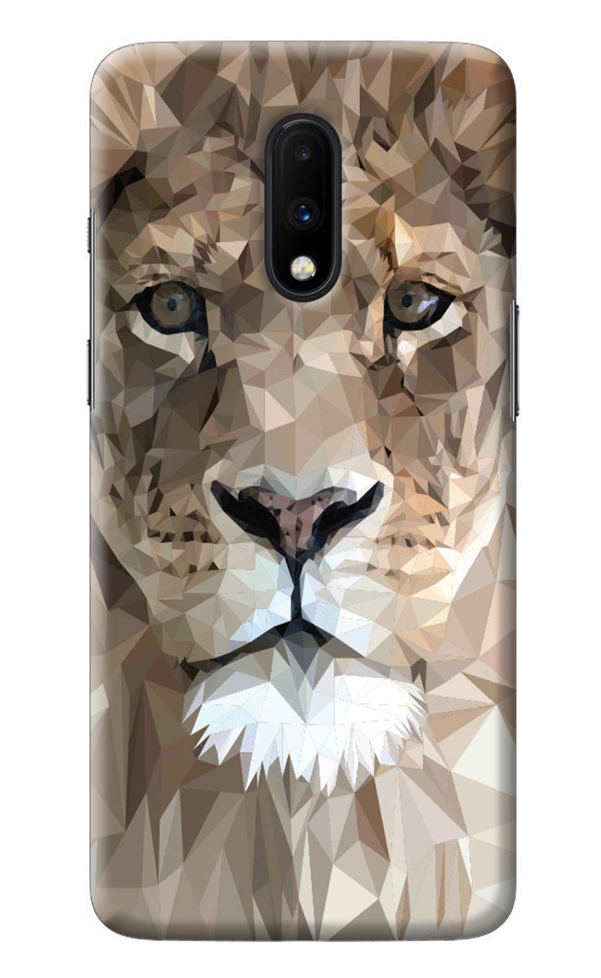 Lion Art Oneplus 7 Back Cover