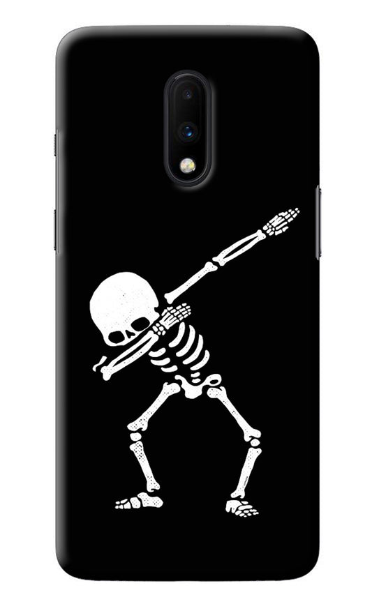 Dabbing Skeleton Art Oneplus 7 Back Cover