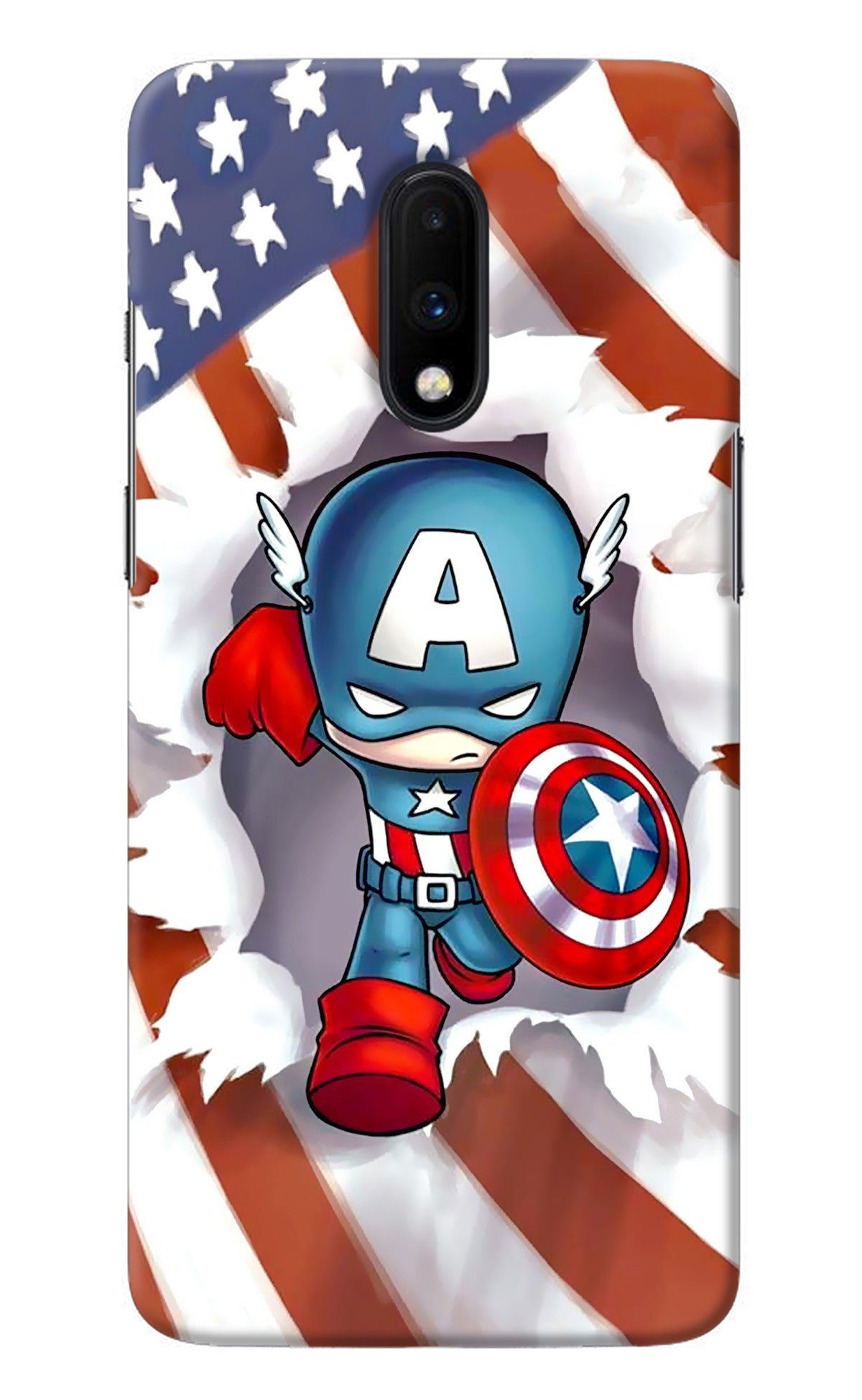 Captain America Oneplus 7 Back Cover