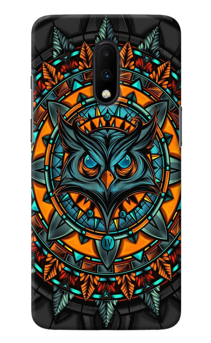 Angry Owl Art Oneplus 7 Back Cover