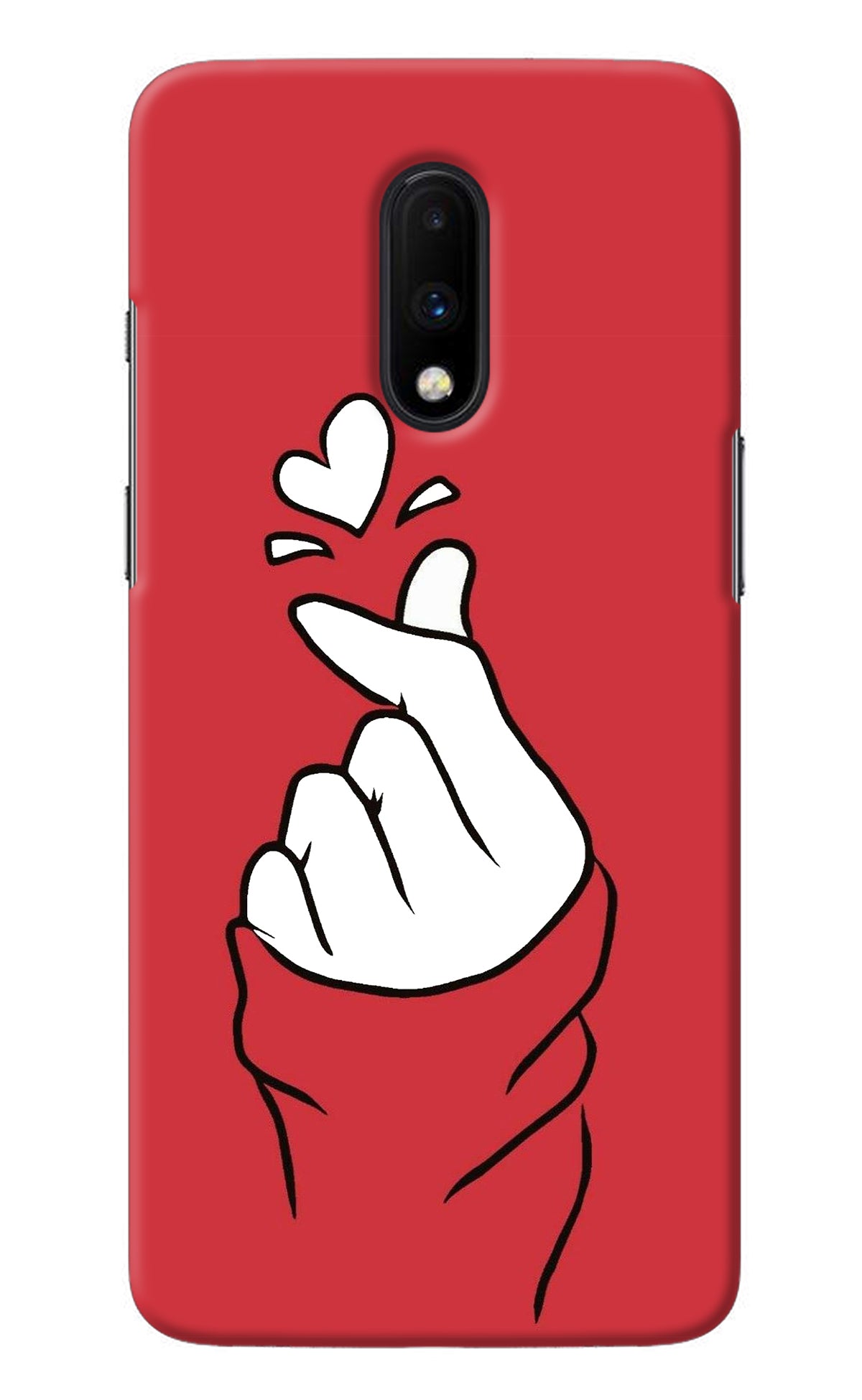 Korean Love Sign Oneplus 7 Back Cover