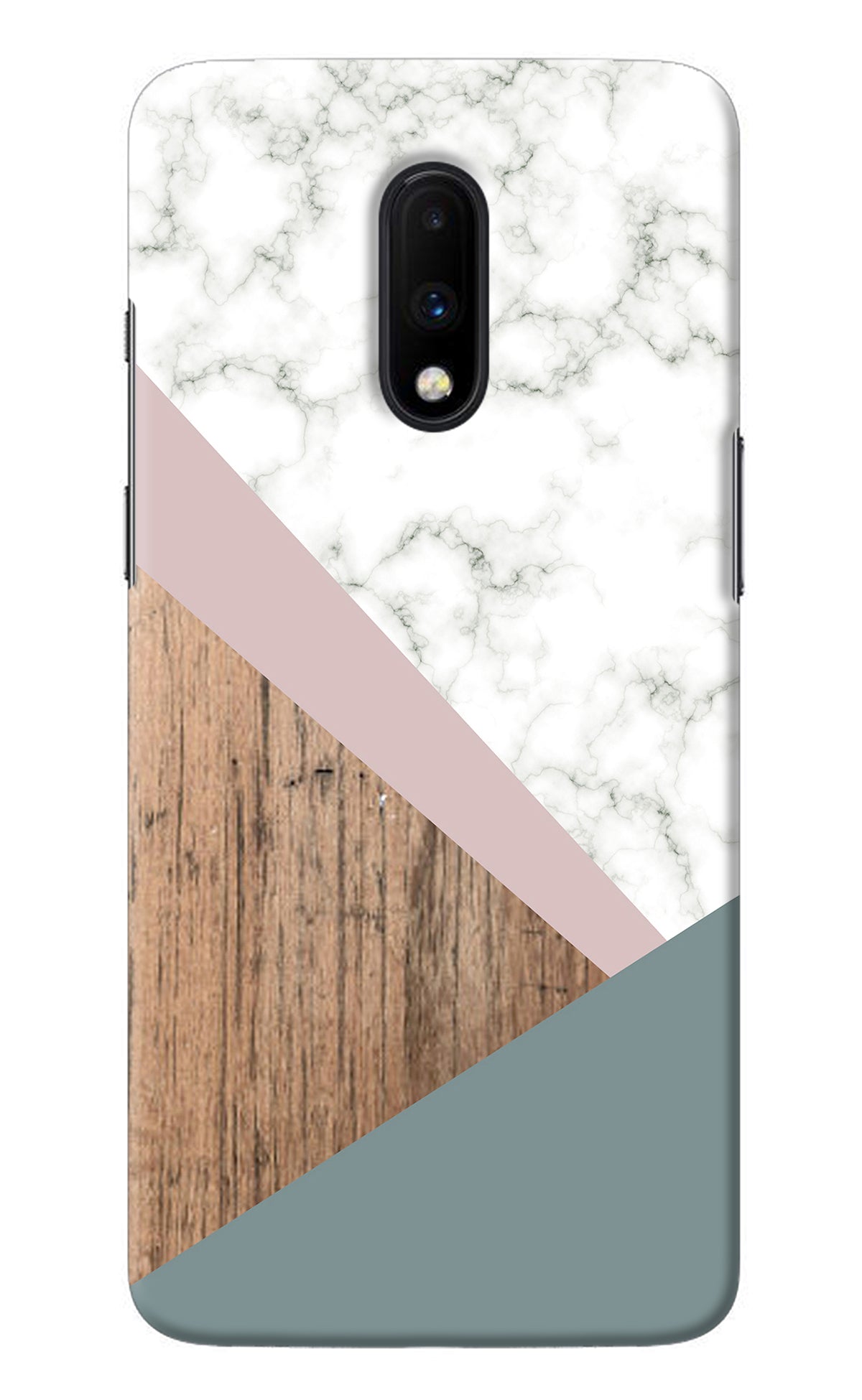 Marble wood Abstract Oneplus 7 Back Cover