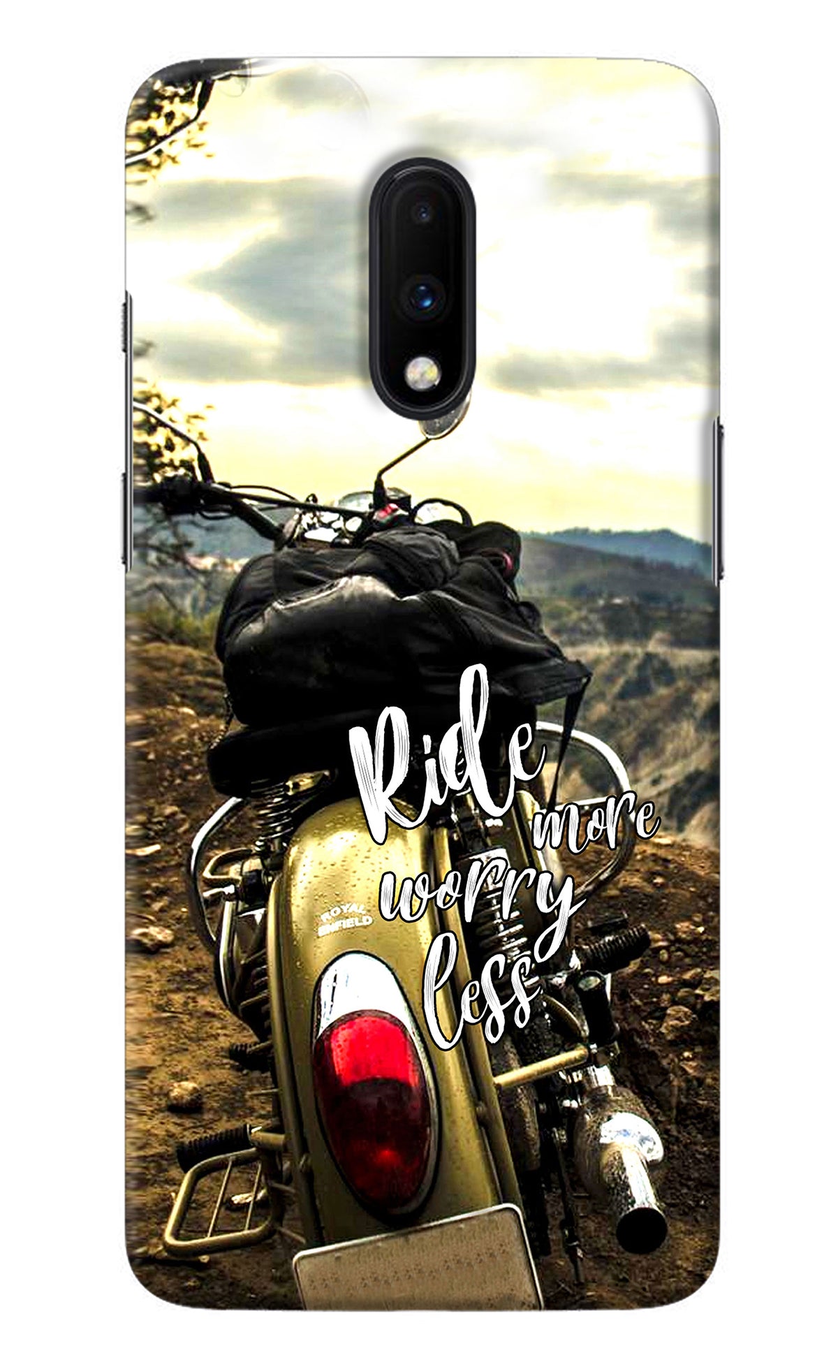 Ride More Worry Less Oneplus 7 Back Cover