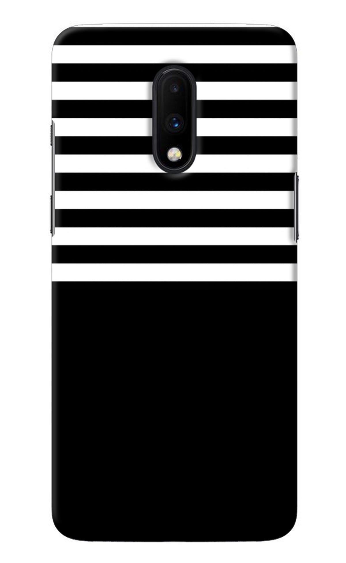 Black and White Print Oneplus 7 Back Cover