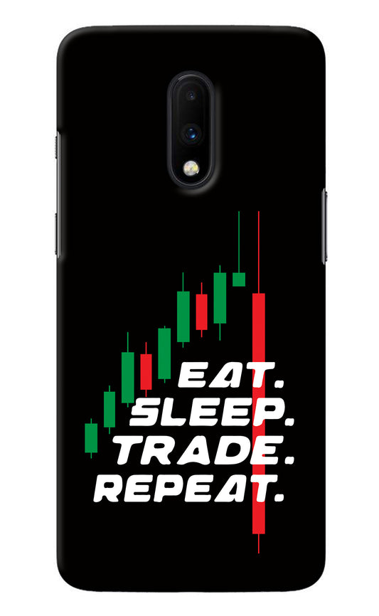 Eat Sleep Trade Repeat Oneplus 7 Back Cover