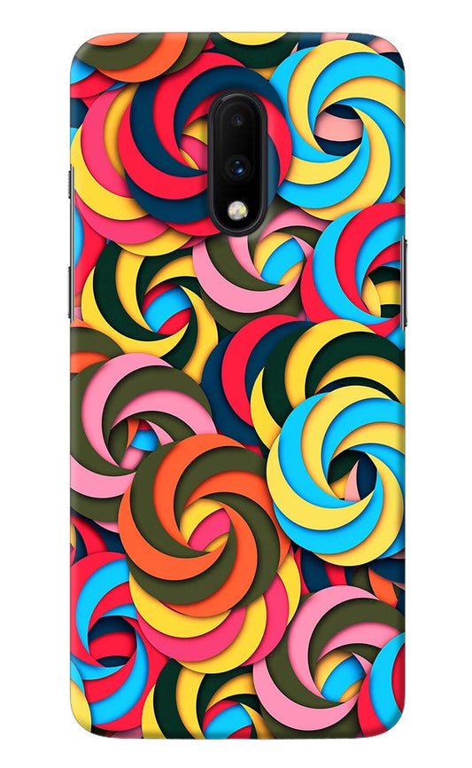 Spiral Pattern Oneplus 7 Back Cover