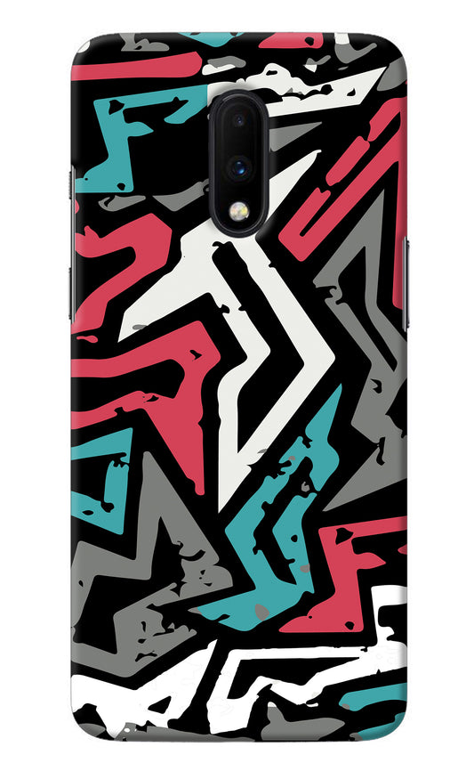 Geometric Graffiti Oneplus 7 Back Cover