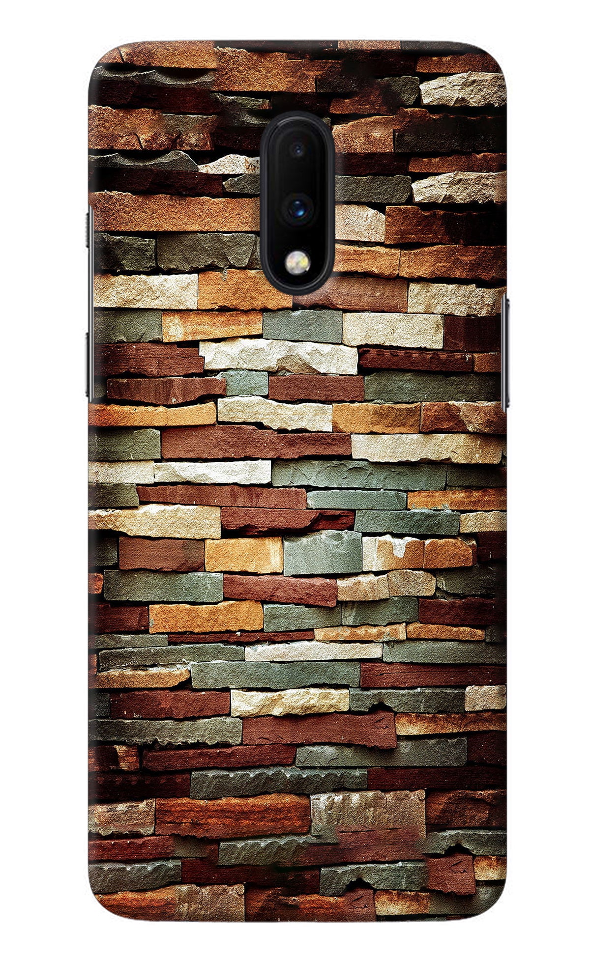 Bricks Pattern Oneplus 7 Back Cover