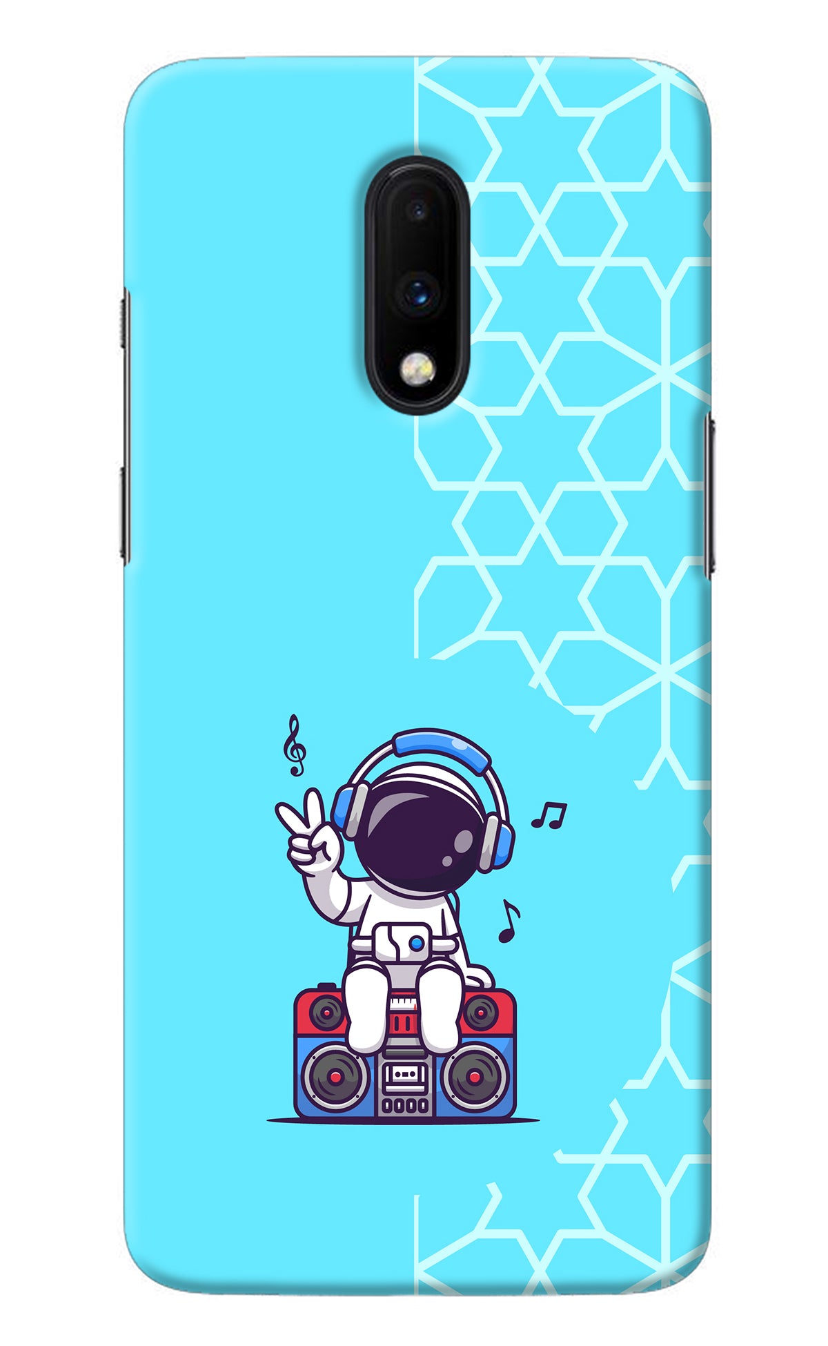 Cute Astronaut Chilling Oneplus 7 Back Cover