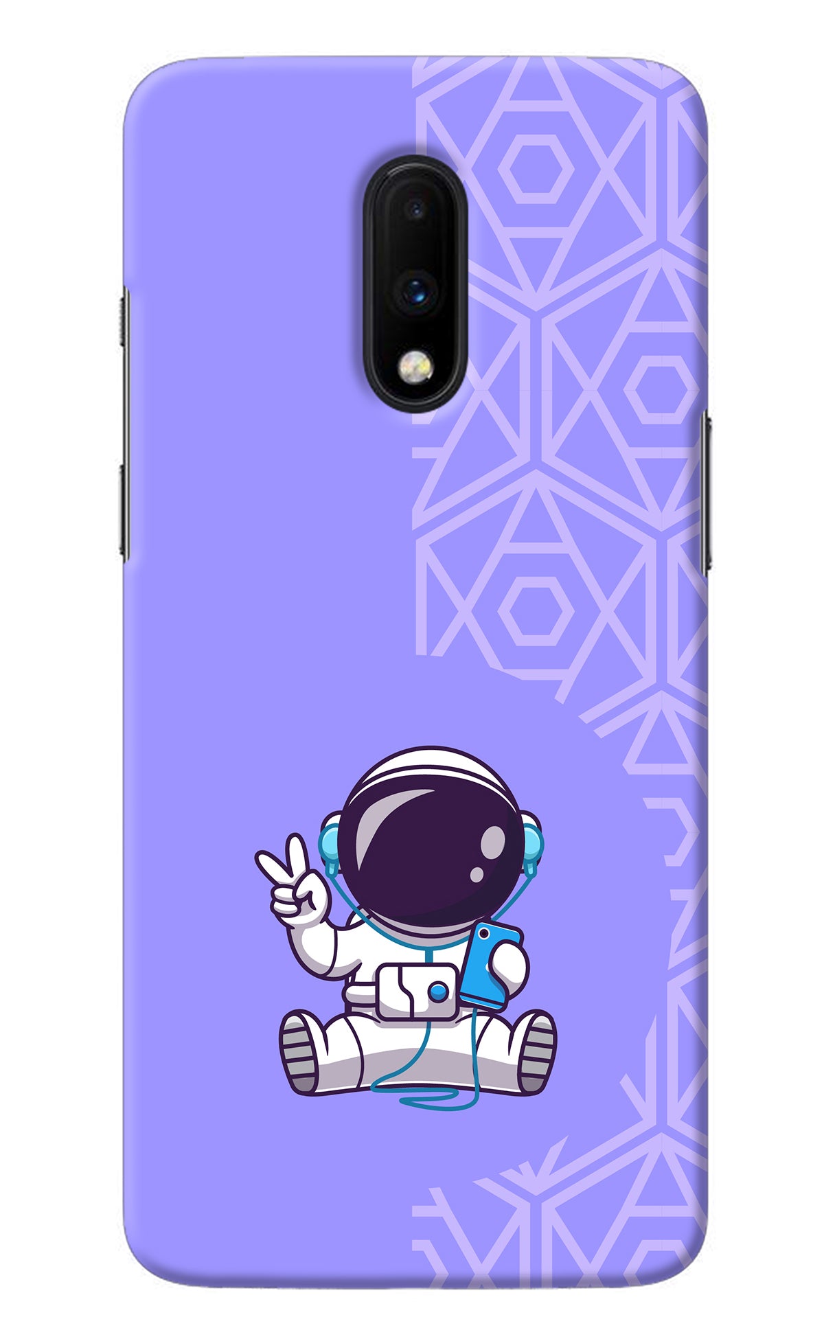 Cute Astronaut Chilling Oneplus 7 Back Cover