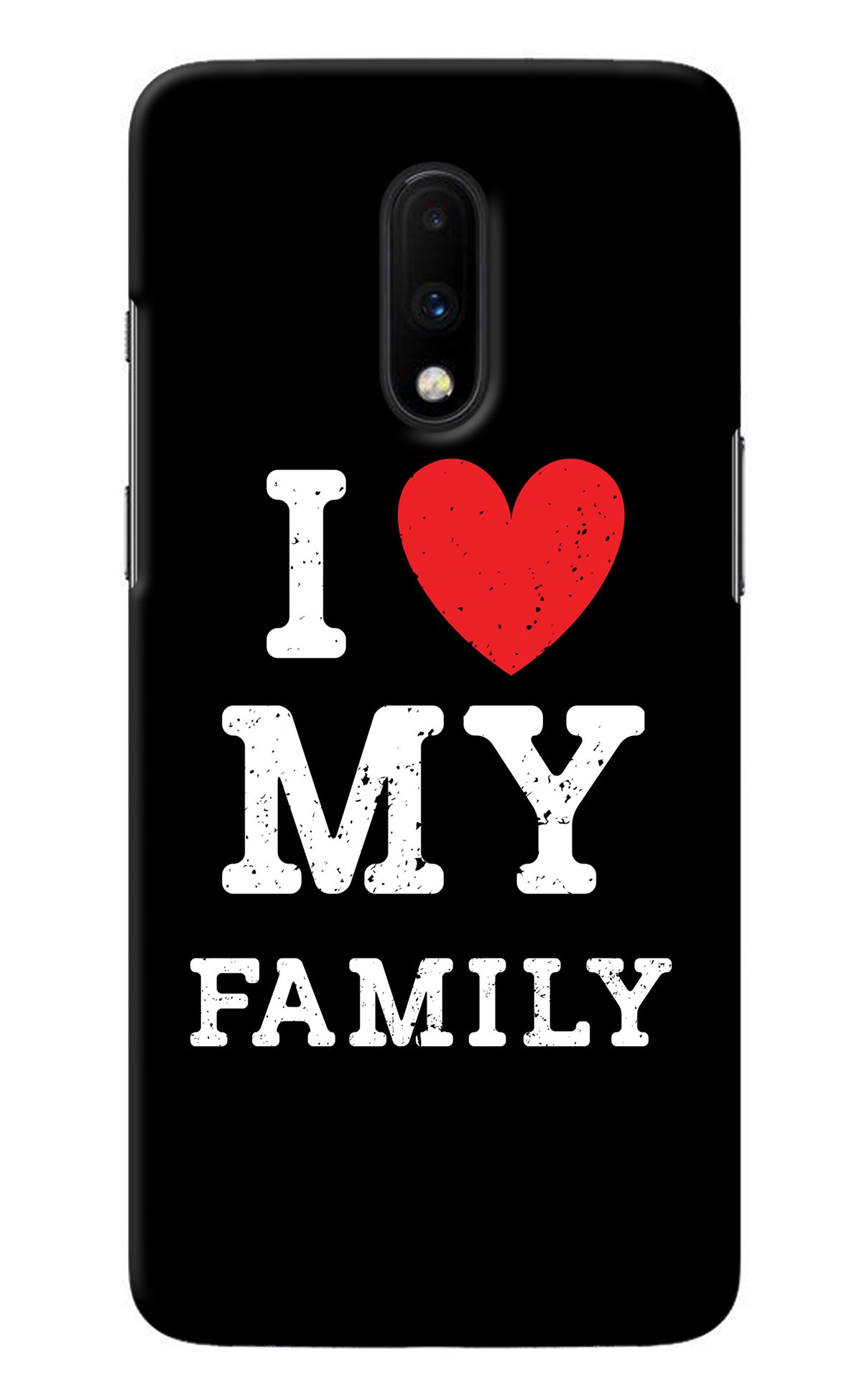 I Love My Family Oneplus 7 Back Cover