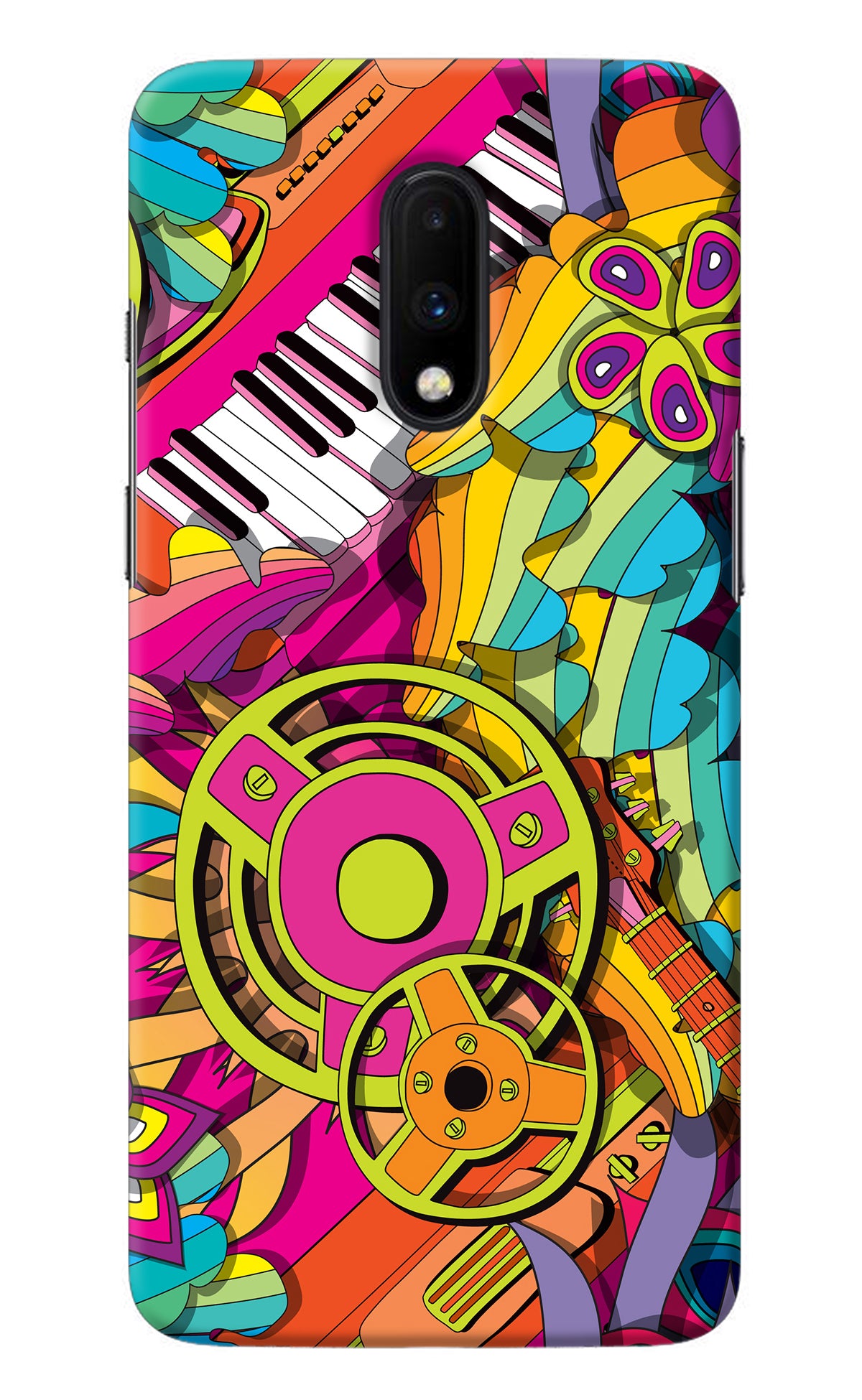 Music Doodle Oneplus 7 Back Cover