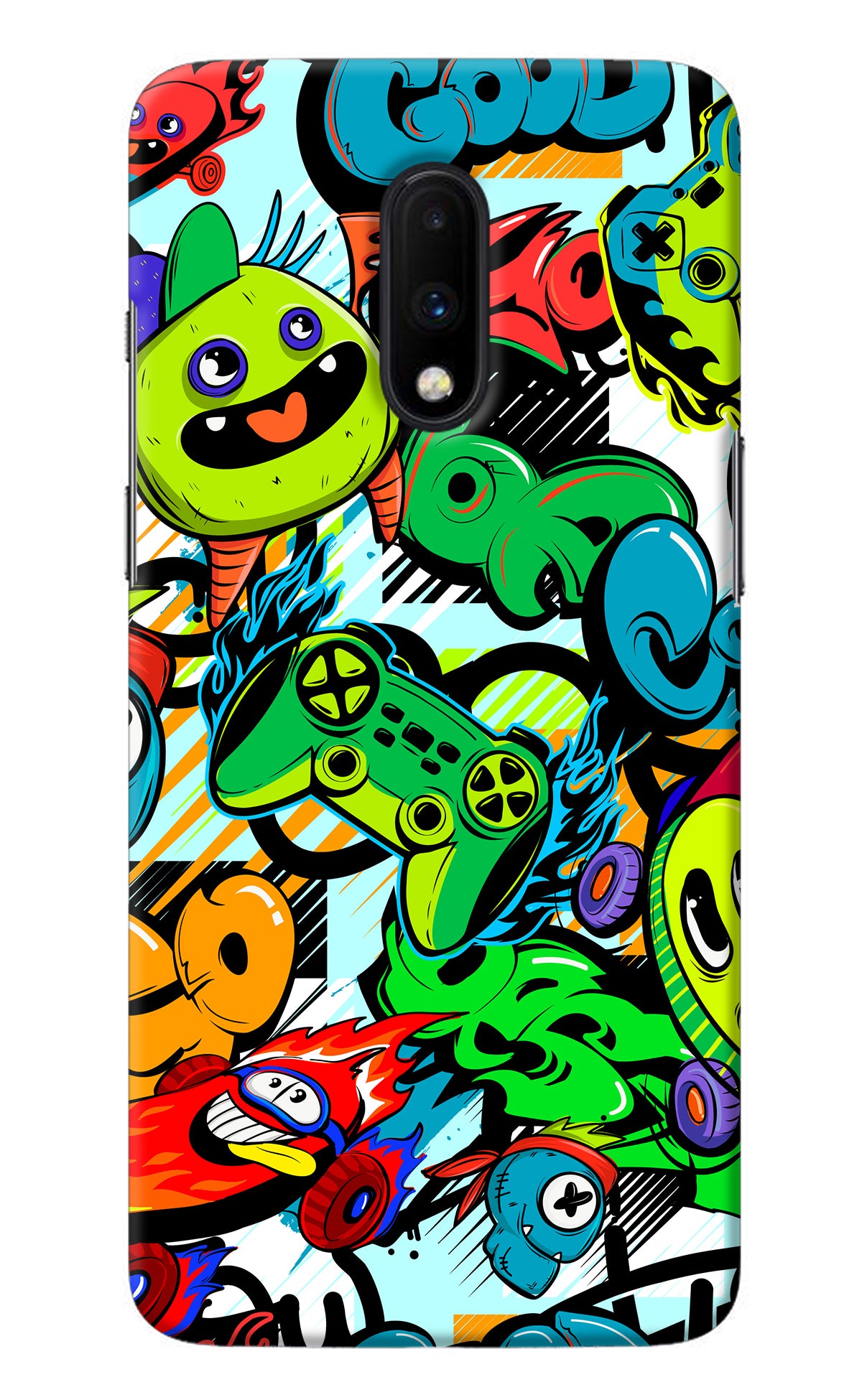 Game Doodle Oneplus 7 Back Cover
