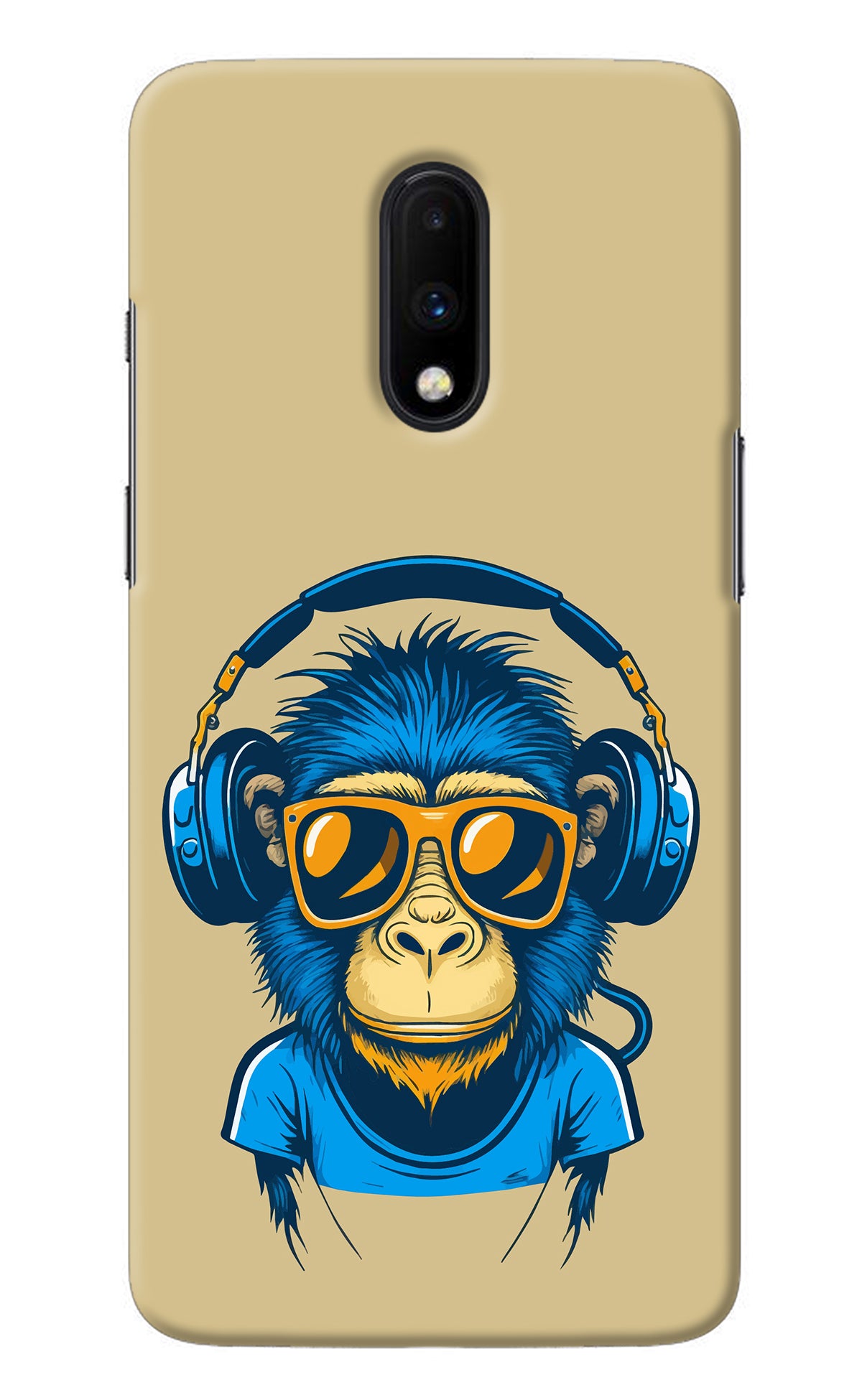 Monkey Headphone Oneplus 7 Back Cover