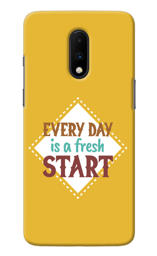 Every day is a Fresh Start Oneplus 7 Back Cover