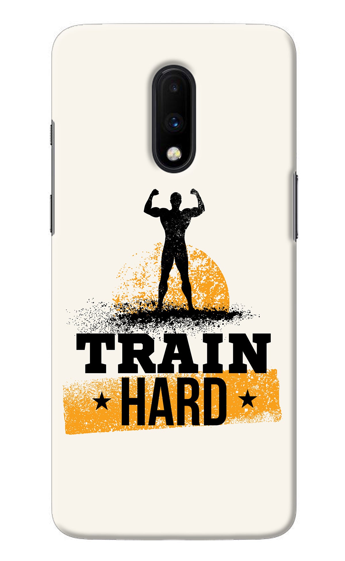 Train Hard Oneplus 7 Back Cover