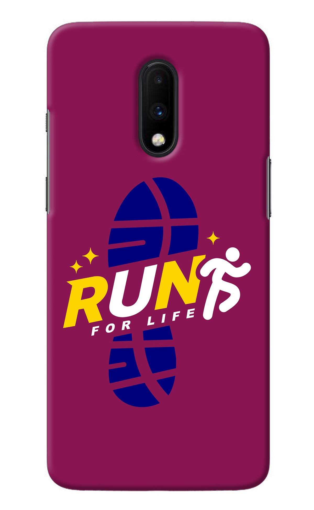 Run for Life Oneplus 7 Back Cover