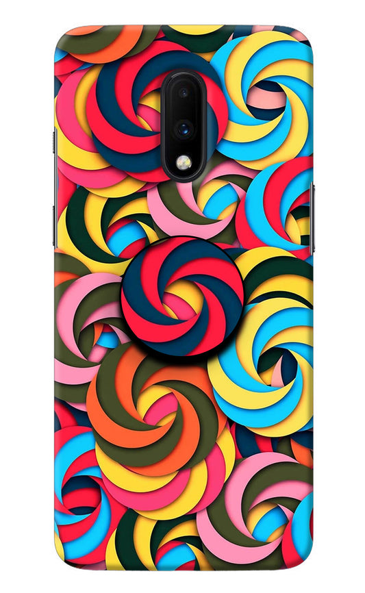 Spiral Pattern Oneplus 7 Pop Case