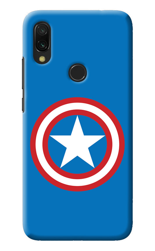 Captain America Logo Redmi 7 Back Cover