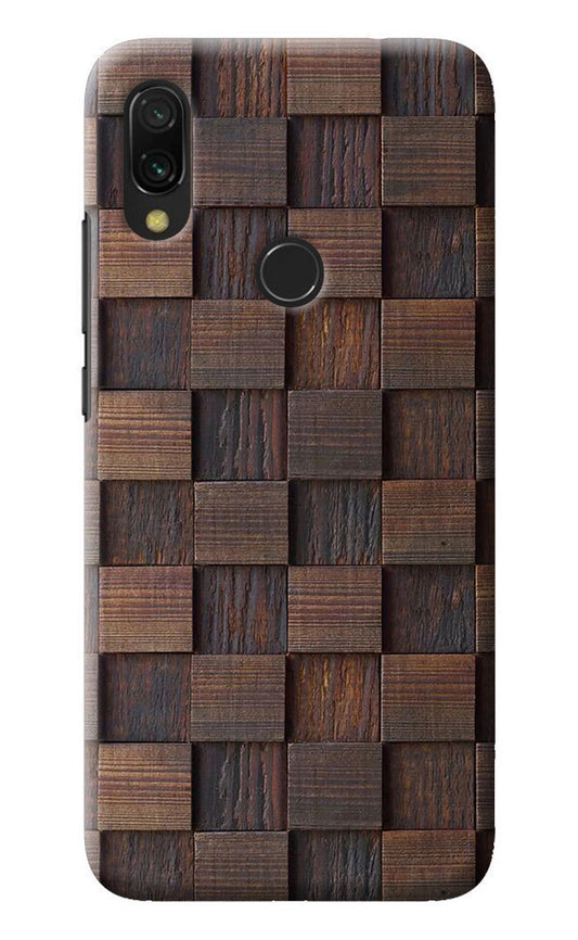 Wooden Cube Design Redmi 7 Back Cover
