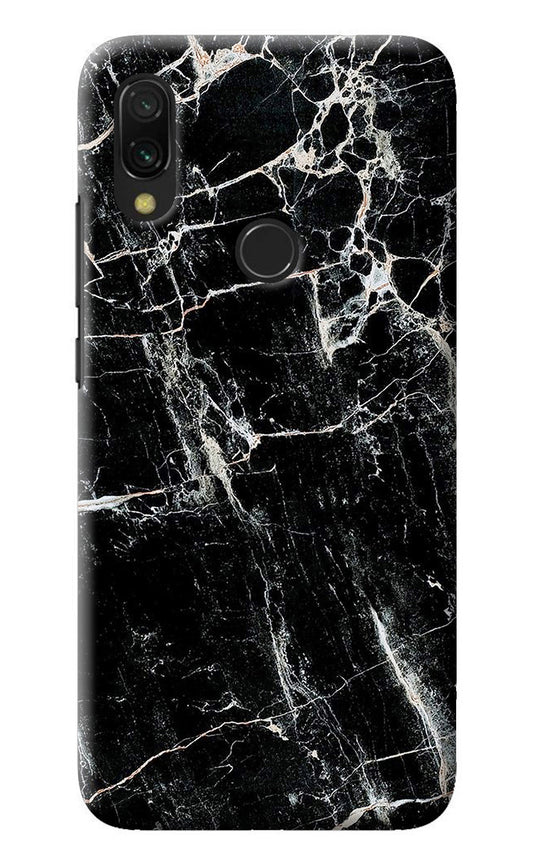 Black Marble Texture Redmi 7 Back Cover