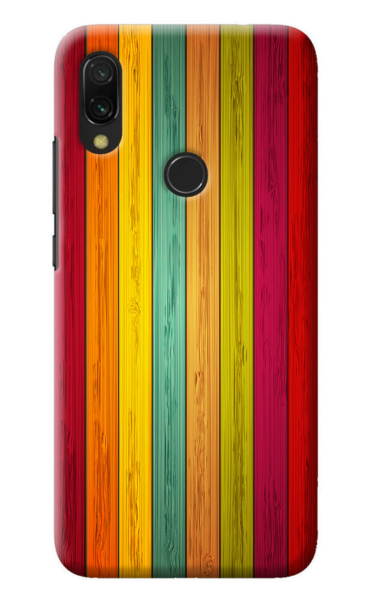 Multicolor Wooden Redmi 7 Back Cover
