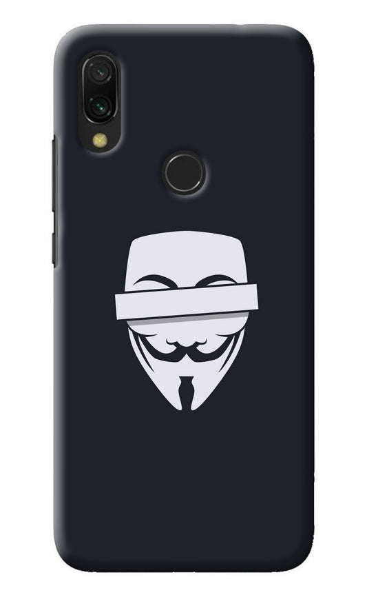 Anonymous Face Redmi 7 Back Cover