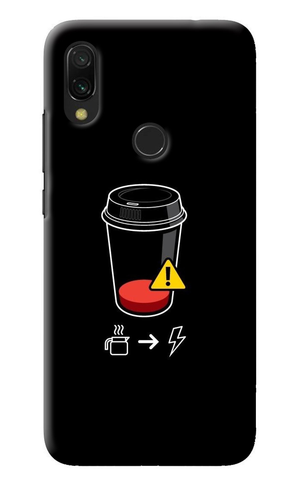 Coffee Redmi 7 Back Cover