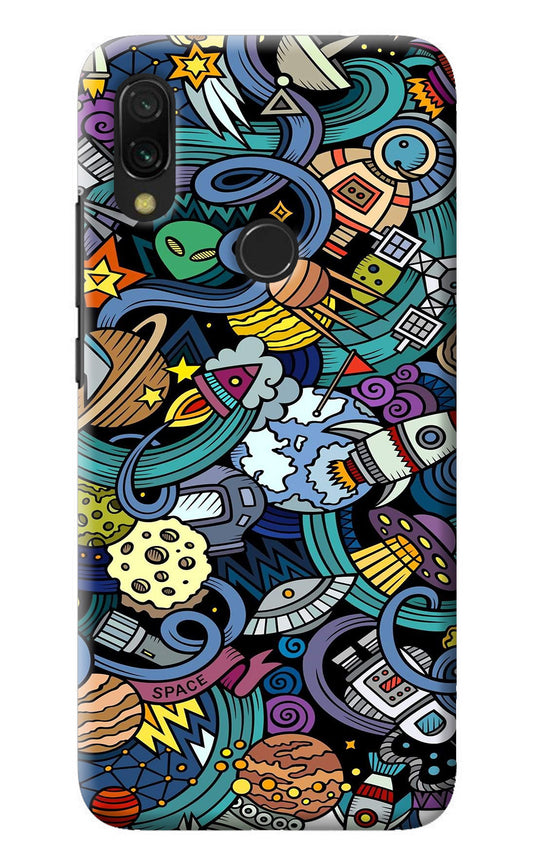 Space Abstract Redmi 7 Back Cover