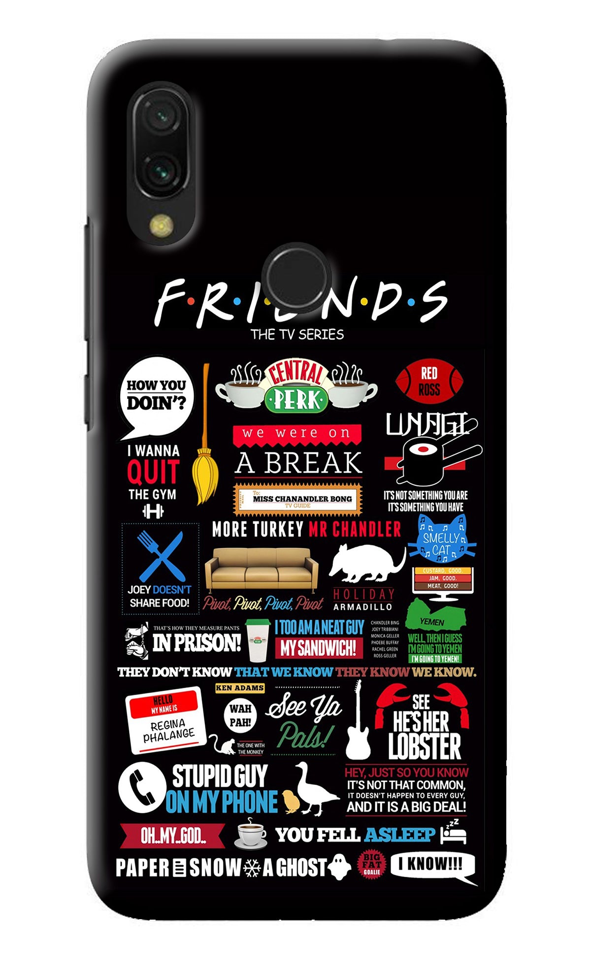 FRIENDS Redmi 7 Back Cover