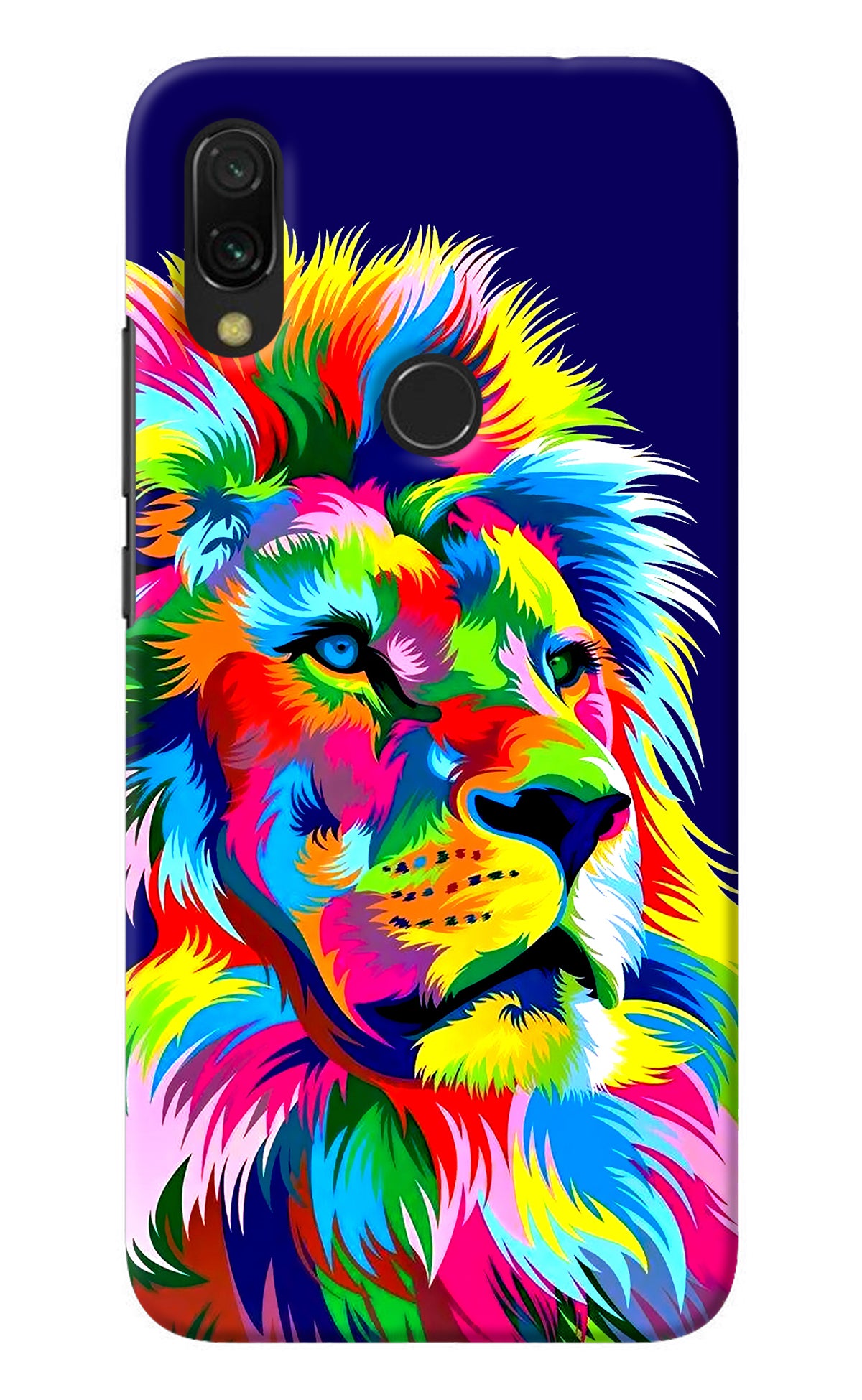 Vector Art Lion Redmi 7 Back Cover