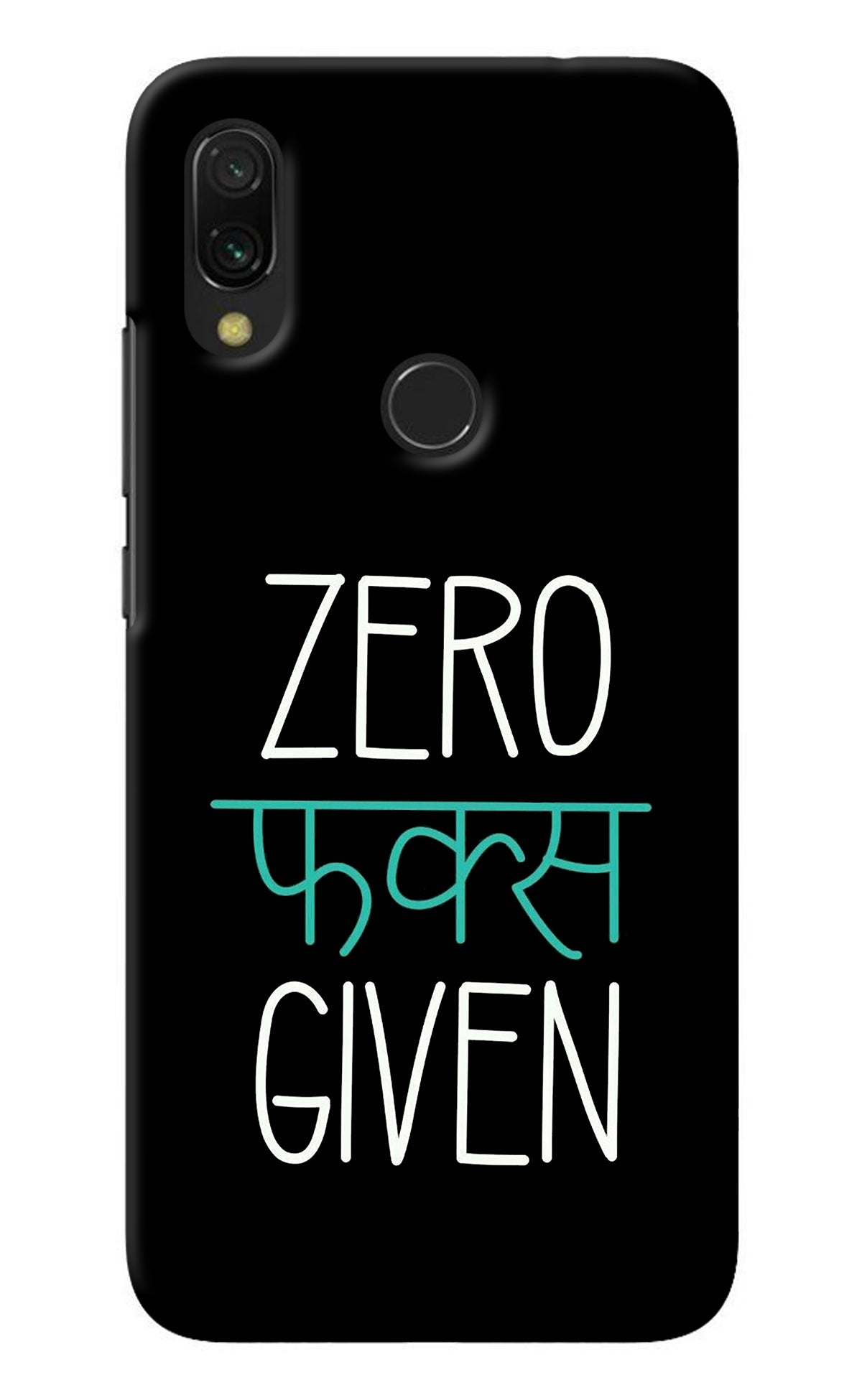 Zero Fucks Given Redmi 7 Back Cover