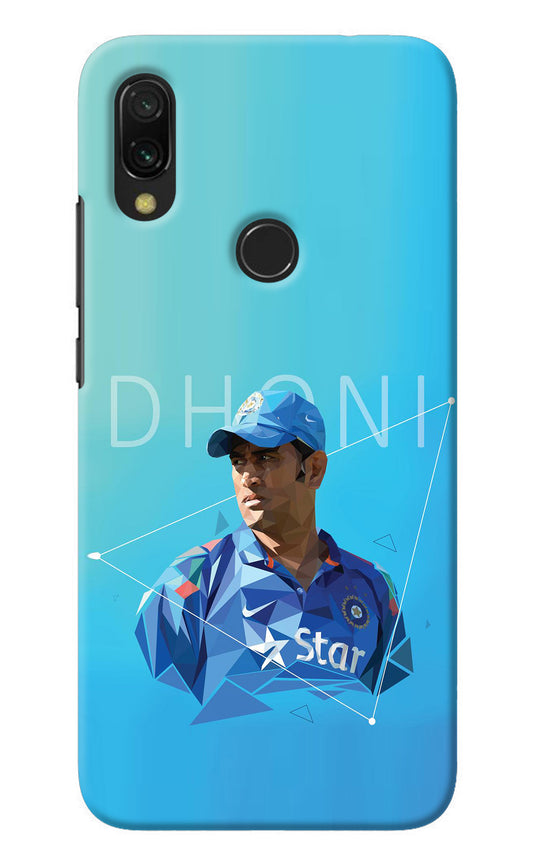 Dhoni Artwork Redmi 7 Back Cover