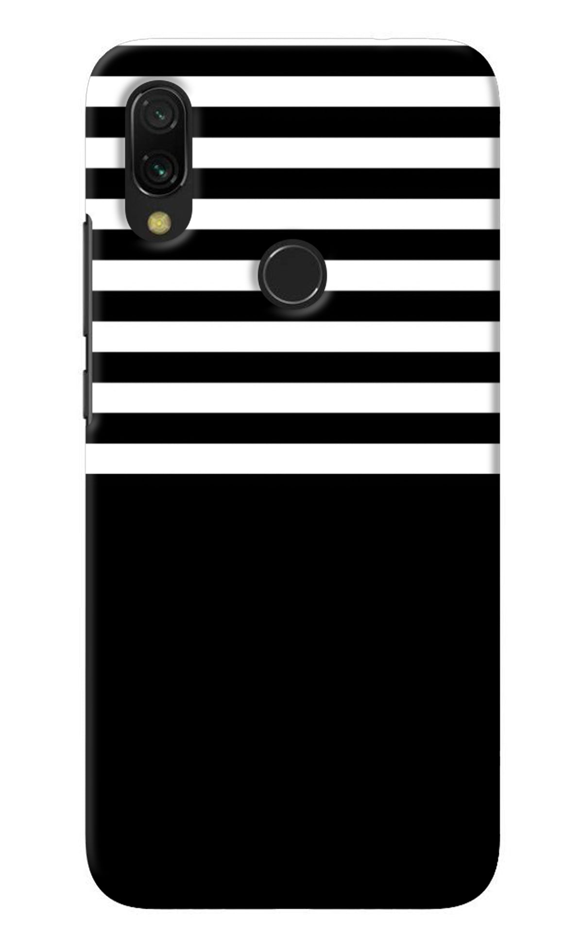 Black and White Print Redmi 7 Back Cover