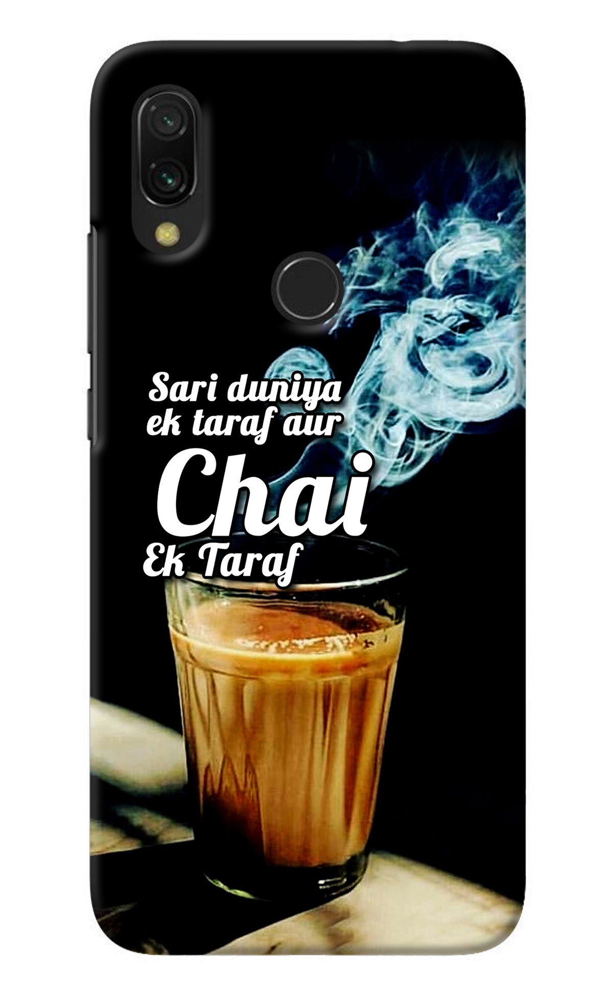 Chai Ek Taraf Quote Redmi 7 Back Cover