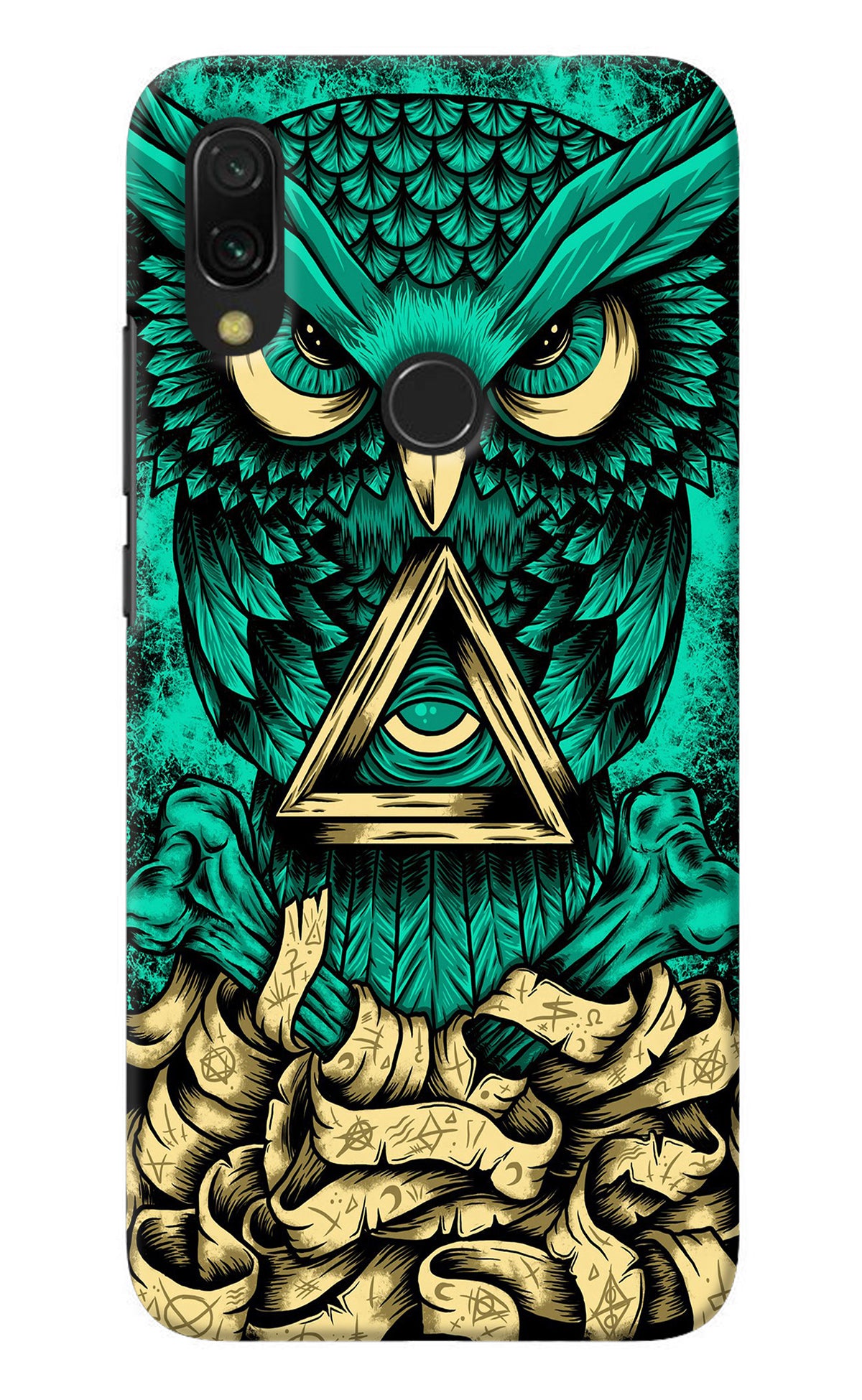 Green Owl Redmi 7 Back Cover