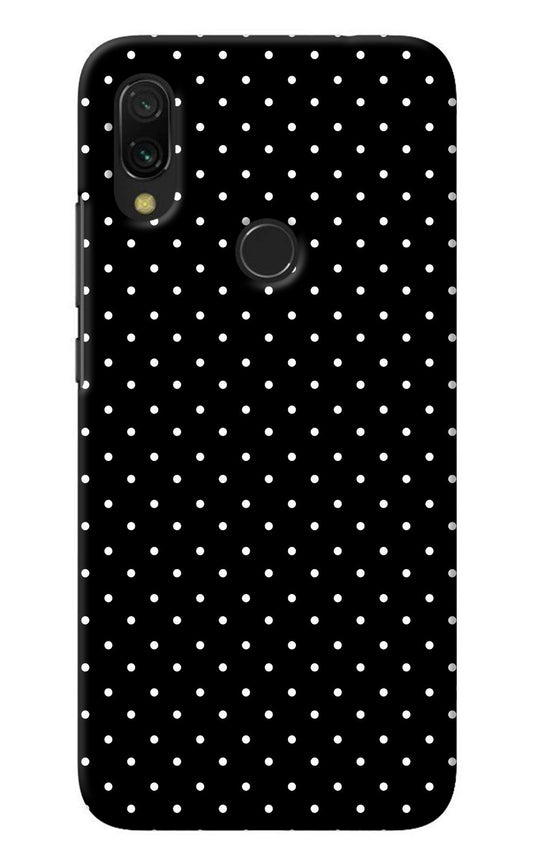 White Dots Redmi 7 Back Cover