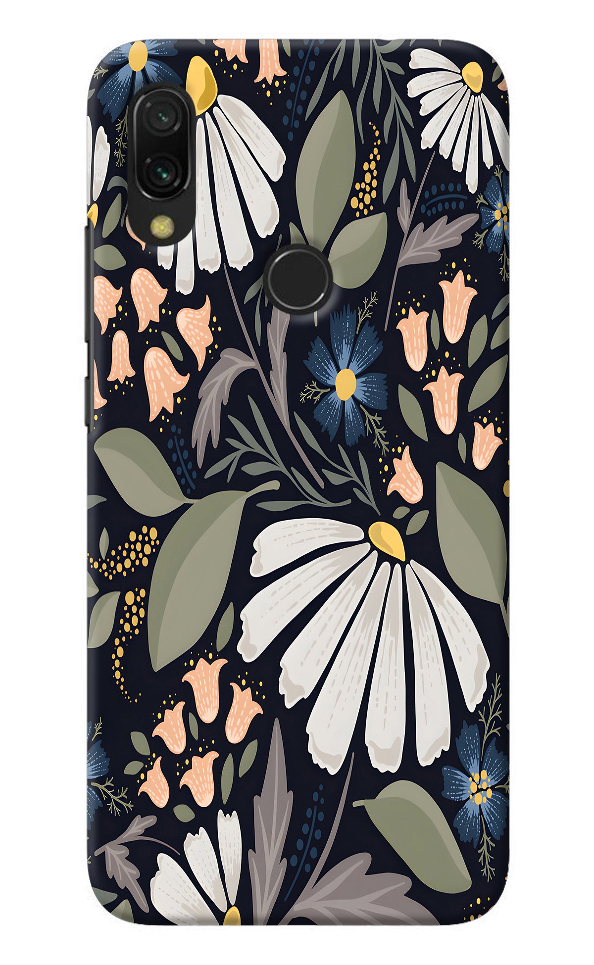 Flowers Art Redmi 7 Back Cover