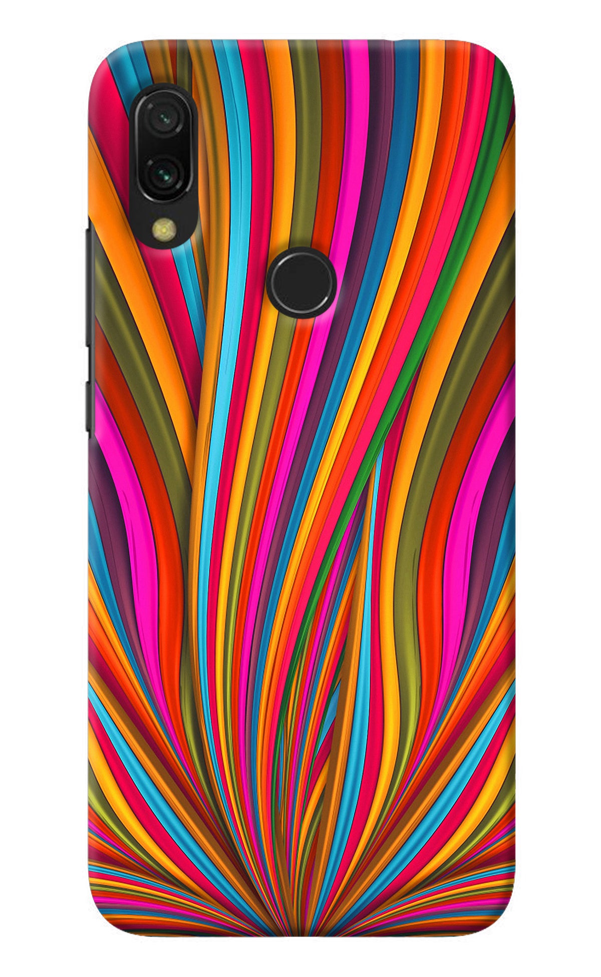 Trippy Wavy Redmi 7 Back Cover