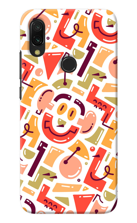 Doodle Pattern Redmi 7 Back Cover