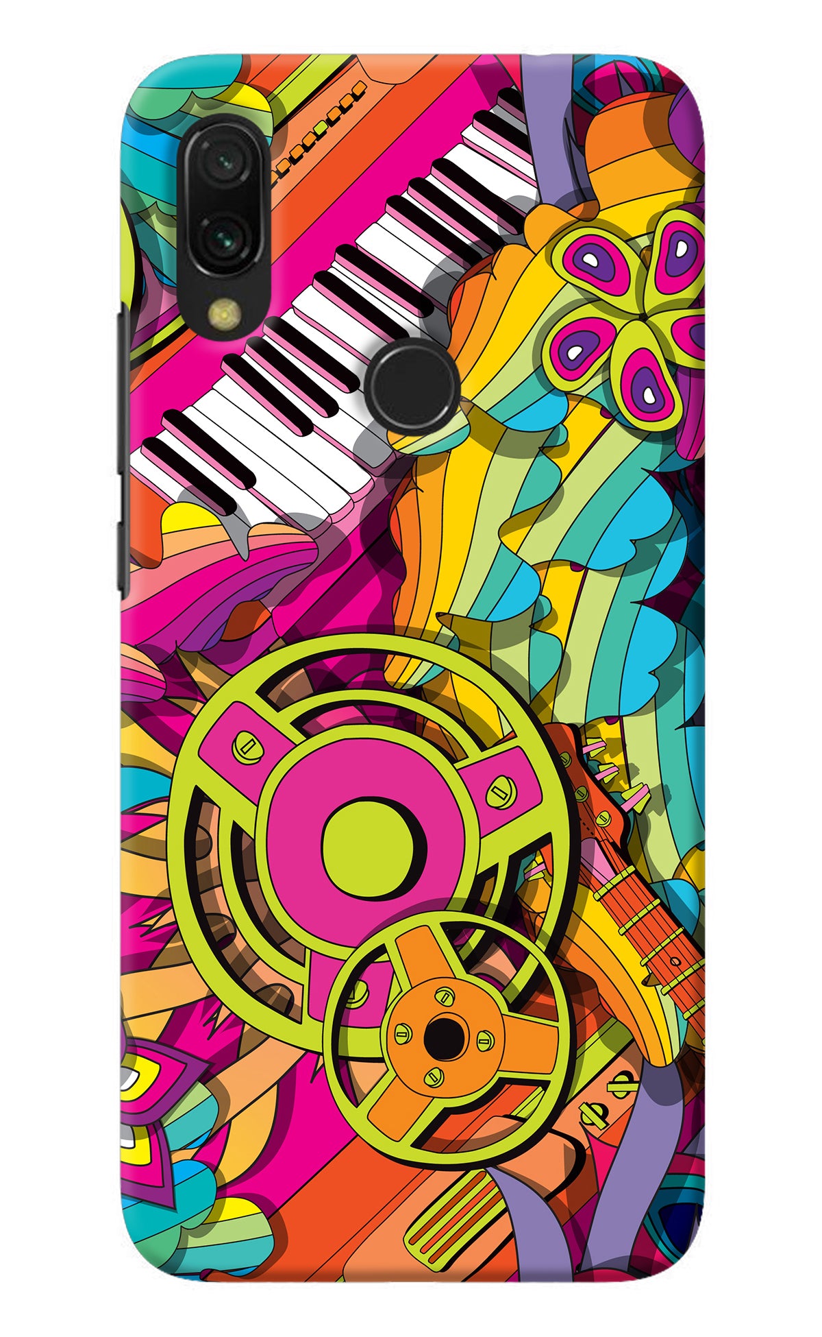 Music Doodle Redmi 7 Back Cover