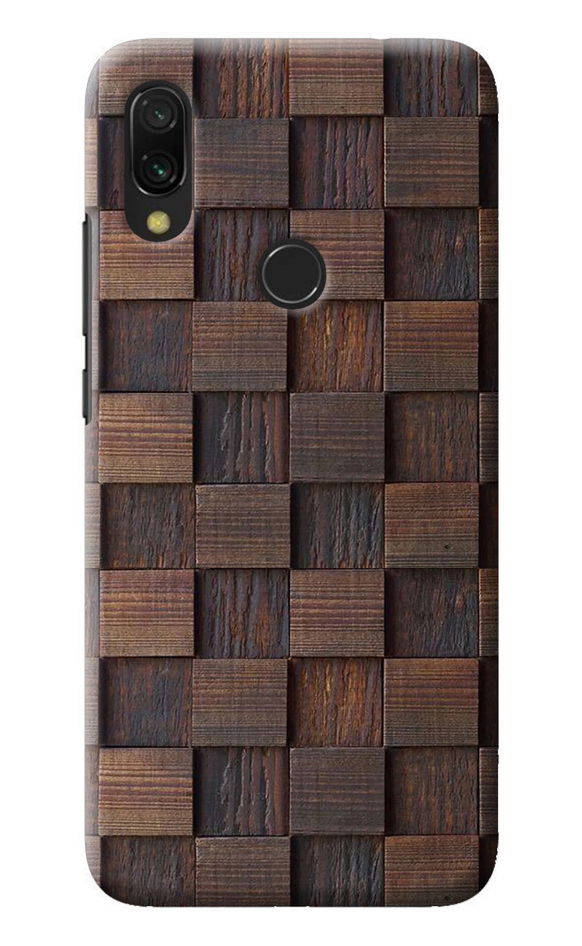 Wooden Cube Design Redmi Y3 Back Cover