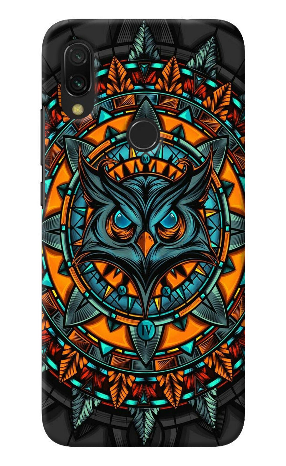 Angry Owl Art Redmi Y3 Back Cover