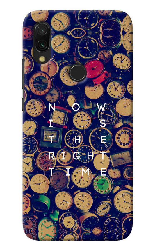 Now is the Right Time Quote Redmi Y3 Back Cover